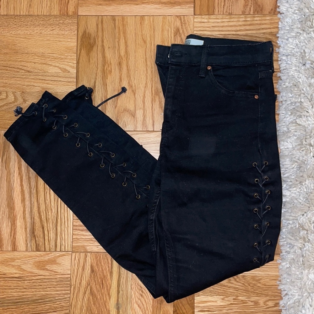 Topshop Jamie W28 black jeans